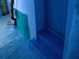 Brightly Painted Village Houses of Chefchaouen, Morocco Fotografisk trykk av Jeffrey Becom Brightly Painted Village Houses of Chefchaouen, Morocco Fotografisk trykk av Jeffrey Becom