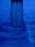 Painted Door, Wall and Steps, Pothia, Kalymnos, Greece Fotografie-Druck von Jeffrey Becom