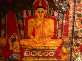 Paintings of Buddha in Mulkirigala Rock Temple Near Tangalla, Tangalla, Sri Lanka Photographie par Anders Blomqvist