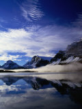 Low Mist on Bow Lake, Banff National Park, Canada Photographic Print by Rick Rudnicki