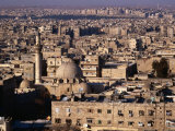 Overhead of the Roofs, Buildings, Domes and Towers of Aleppo from the Ramparts the Citadel, Syria Photographic Print by Mark Daffey