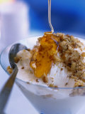 Honey and Yoghurt with Nuts, Greece Lámina fotográfica por Alan Benson