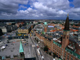 Radhuspladsen (City Hall Square) and Copenhagen from the City Hall Tower, Copenhagen, Denmark Photographie par Anders Blomqvist