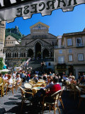 Piazza Del Duomo E Duomo Sant'Andrea, Amalfi, Campania, Italy Fotografie-Druck von Roberto Gerometta
