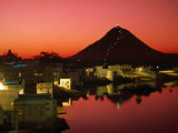City at Sunset, Pushkar, India Photographic Print by Paul Beinssen