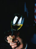 Glass of White Wine, Sauternes, France Photographic Print by Lee Foster