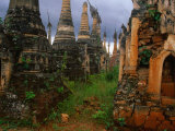 Kat Khu Pagodas, Shan State, Myanmar (Burma) Photographic Print by Jerry Alexander