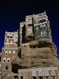 Rock Palace, Dar Al-Hajar, Wadi Dhahr, Yemen Fotografie-Druck von Chris Mellor