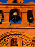 Detail of the 17th Century Bell Tower of the Chapel of the Third Order in Atlixco in Puebla, Mexico Fotografie-Druck von Jeffrey Becom