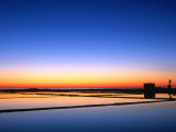 Sunset Over the Saltpans Outside Trapani, Sicily, Italy Photographic Print by Dallas Stribley