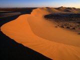 A Sand Dune Rises Out of the Sahara Desert, Ghadhames, Libya, Giclee Print