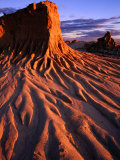 Detail of Walls of China, Mungo National Park, Australia Photographic Print by Paul Sinclair