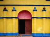 Painted Church in Santa Margarita, Quiche, Guatemala Photographic Print by Jeffrey Becom