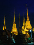 Brilliantly Lit Wat Phra Chetupon or Wat Po as It's Known, Bangkok, Thailand Photographic Print by Anders Blomqvist