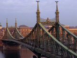 The Freedom Bridge (Szabadsag Hid) Over the Danube River at Gellert Hill, Budapest, Hungary Photographic Print by David Greedy