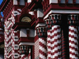 Detail of Striped Jami-Ul-Alfar Mosque in Pettah Bazaar Area, Colombo, Sri Lanka Photographic Print by Dallas Stribley