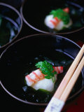 Traditional Meal of Prawn, Cuttlefish and Seaweed Tokyo, Kanto, Japan Photographic Print by John Hay