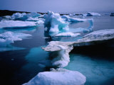 Well Sculptured Drift Ice, South Greenland, Greenland Photographic Print by Cornwallis Graeme