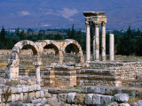 Tetrapylon from the Umayyad Period (Early 8th Century), Bekaa Valley, Al Biqa, Lebanon Photographic Print by Jane Sweeney