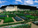 Gardens of Chateau Villandry, France Fotografie-Druck von John Elk III