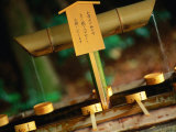 Facilities for Hand Washing at Shrine Tokyo, Kanto, Japan Photographic Print by John Hay