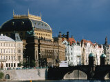Narodni Divadlo (National Theater) and Surrounding Nove Mesto, Prague, Czech Republic Photographic Print by Martin Moos
