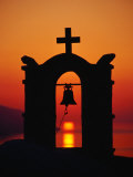 Church Bell Tower, Ios Town, Greece Photographie par Pershouse Craig