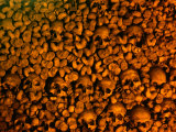 Human Skulls and Bones Collected by Franciscan Monks, Portugal Photographic Print by Bethune Carmichael