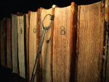 Detail of Historic Books, Oxford, England Photographic Print by Jon Davison