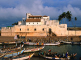 Castle of St. George, Old Gold and Slave Trading Centre, Elmina, Ghana Fotografisk tryk af Ariadne Van Zandbergen