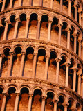Detail of Torre Di Pisa (Leaning Tower of Pisa), Pisa, Italy Photographic Print by Damien Simonis