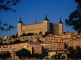 Alcazar Fort from Castillo De San Servando, Toledo, Castilla-La Mancha, Spain Photographic Print by Krzysztof Dydynski