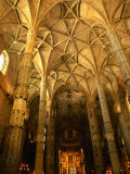 Interior of Mosteiro Dos Jerominos, Belem, Lisbon, Portugal Photographic Print by Anders Blomqvist
