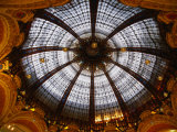Art-Deco Ceiling Rose in the 19th Century Galerie Lafayette Department Store, Paris, France Photographic Print by Doug McKinlay