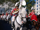 Mounted Brass Band at Festa De La Merce, Barcelona, Spain Photographie par Damien Simonis