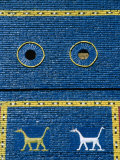 Detail of Reconstructed Ishtar Gate at Babylon, Babylon, Babil, Iraq Photographic Print by Jane Sweeney