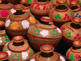 Terracotta Pots for Sale at Market, Dubai, United Arab Emirates Photographic Print by Chris Mellor