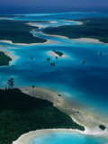 Aerial View of Isle of Pines, L'Le De Pins, New Caledonia Photographic Print by Jean-Bernard Carillet