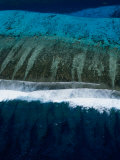 Aerial View of Barrier Reef on Lagoon South, New Caledonia Photographie par Jean-Bernard Carillet