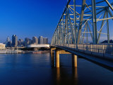 Taylor-Southgate Bridge on Ohio River with City in Background, Cincinnati, USA Photographic Print by Richard I'Anson