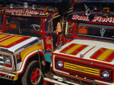 Traditional Colombian Chivas Buses with Painted Wooden Bodies, Pereira, Risaralda, Colombia Photographic Print by Krzysztof Dydynski