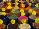 Teas and Spices at Spice Bazaar, Istanbul, Turkey Photographic Print by Greg Elms