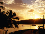 Samana Bay at Sunset, Samana, Dominican Republic Photographie par Wayne Walton