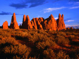 Eroded Sandstone Pinnacles and Fins, Arches National Park, Utah, USA Photographie par Gareth McCormack