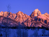 Grand Teton National Park in Winter Time, Grand Teton National Park, Wyoming, USA Photographie par Carol Polich