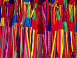 Hammocks Displayed for Sale at Market, Barranquilla, Colombia Photographic Print by Krzysztof Dydynski