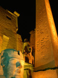 Luxor Temple at Night, Luxor, Egypt Photographic Print by Greg Elms