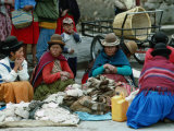 Aymara Indian Women Sitting Together, Puno, Peru Fotografisk tryk af Eric Wheater Aymara Indian Women Sitting Together, Puno, Peru Fotografisk tryk af Eric Wheater