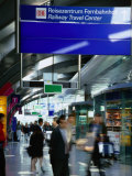 Railway Travel Center at Frankfurt Airport, Frankfurt-Am-Main, Hesse, Germany Photographic Print by Johnson Dennis