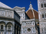 Battistero Facade, Dome and Campanile of Il Duomo, Florence, Tuscany, Italy Photographic Print by Dallas Stribley